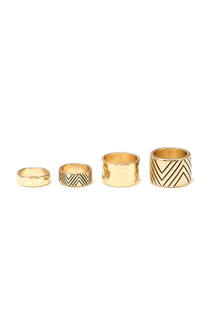 Etched Ring Set