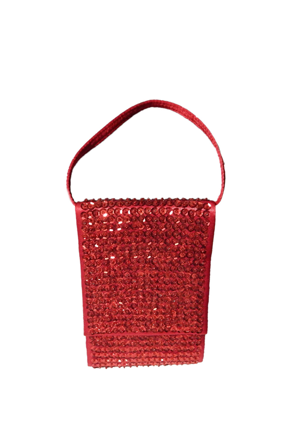 Red Sequins Evening Bag