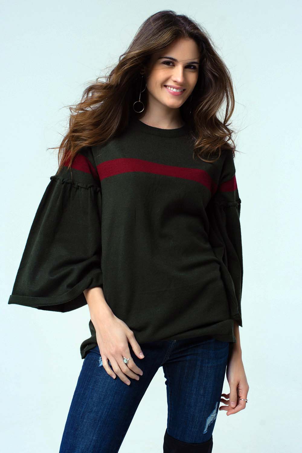 Bell Sleeves Long Sweater