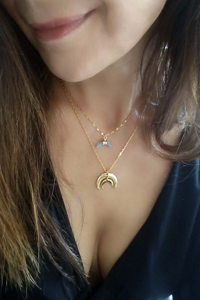 Tiny Agate Necklace