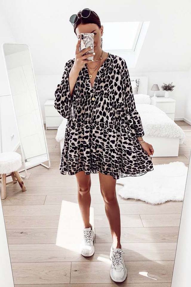 Leopard Tunic Dress